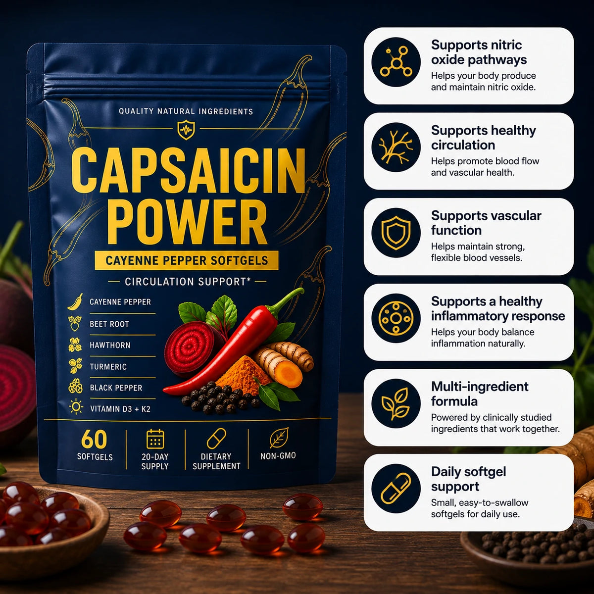 Vaxora Capsaicin Power – Urinary & Prostate Support