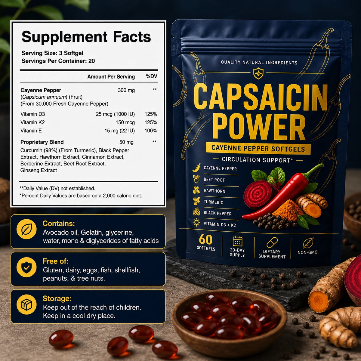 Vaxora Capsaicin Power – Urinary & Prostate Support